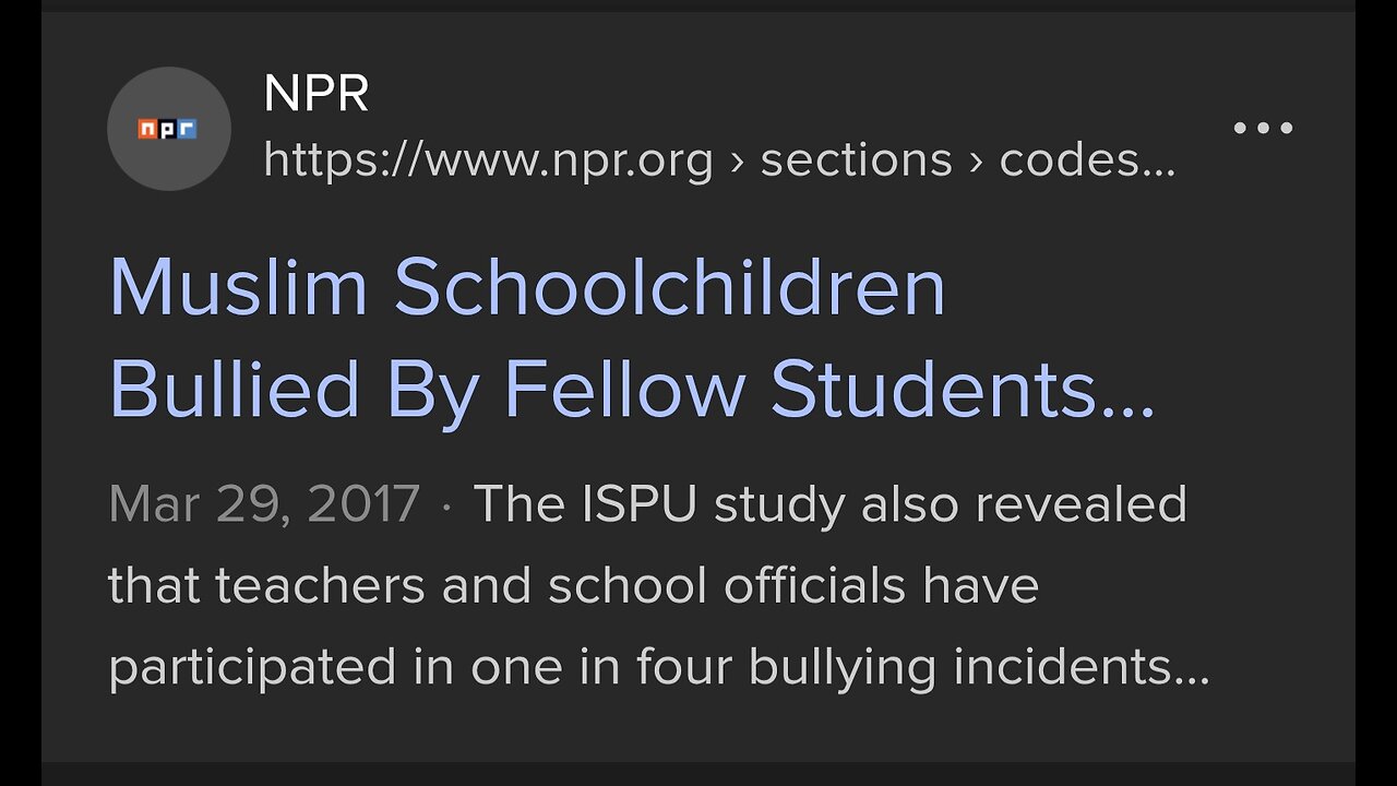 Islam BULLIES