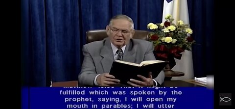 The overthrow of the first Earth age called Foundation meaning k a t a b o l e Matthew 13:35