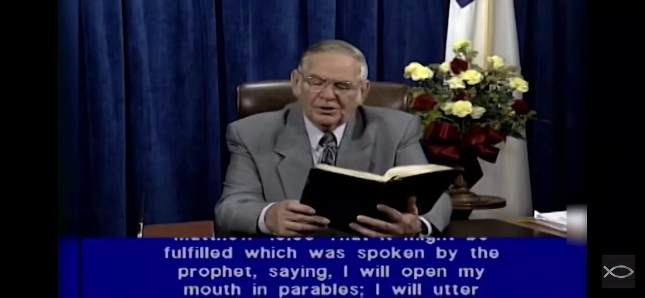 The overthrow of the first Earth age called Foundation meaning k a t a b o l e Matthew 13:35