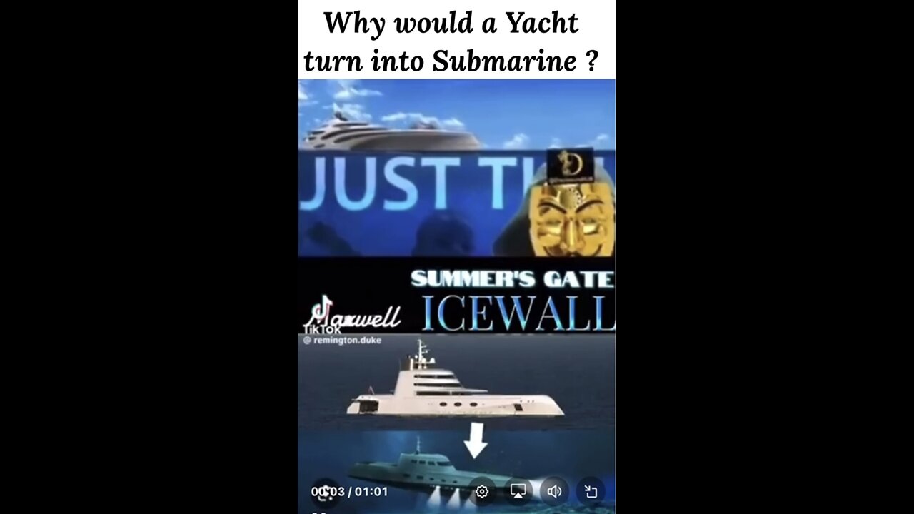 YACHTS TURNING INTO SUBMARINES for CHILDSEX TRAFFICKING