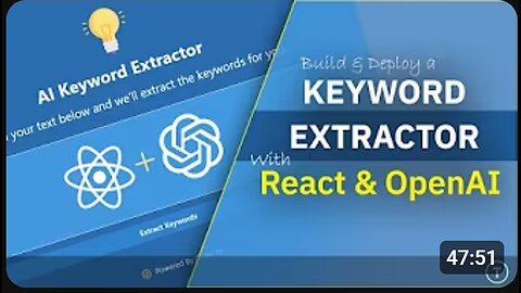 🚀 Build a Keyword Extractor with React + OpenAI API + Chakra UI! 🛠️💡