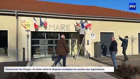 Mayors across France are removing the EU flag