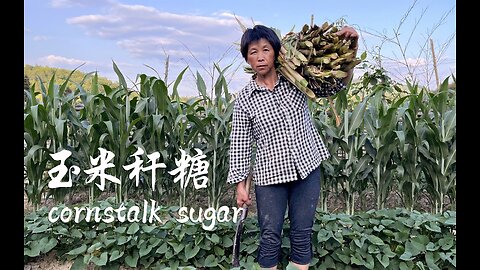 Granny Makes Popcorn Bar with Cornstalk Syrup - Grandma Cooks