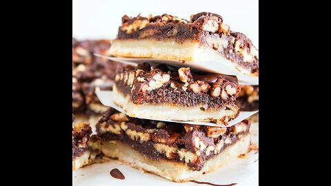 The BEST Chocolate Pecan Slab Pie Bars