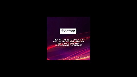 victory #Christ #biblebuild #bibleverse #bibleverseoftheday #bible