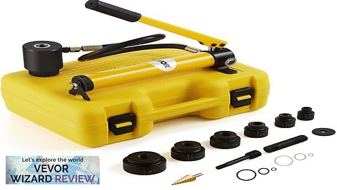 VEVOR Hydraulic Knockout Punch Kit 10 Ton 1/2" to 2" Conduit Hole Review