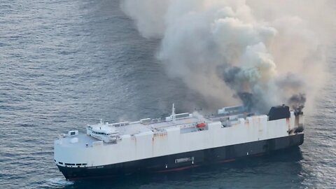 An Abandoned Ship Full Of EVs Is Burning In The Pacific - Areas of Severe Weather And Dangerous Heat