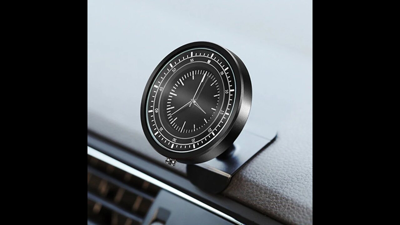2-in-1 Universal Magnetic Car Phone holder & Clock, for Phone, Tablet, Sedan, SUV & More