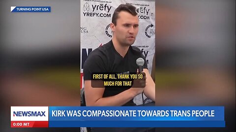 This is Charlie Kirk speaking to a transgender - Posted on Sept. 18, 2025