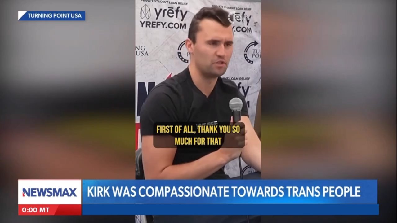 This is Charlie Kirk speaking to a transgender - Posted on Sept. 18, 2025