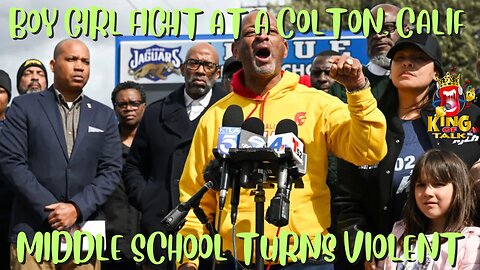 A BOY FIGHTING A GIRL IN A COLTON CALIFORNIA MIDDLE SCHOOL TURNS VIOLENT