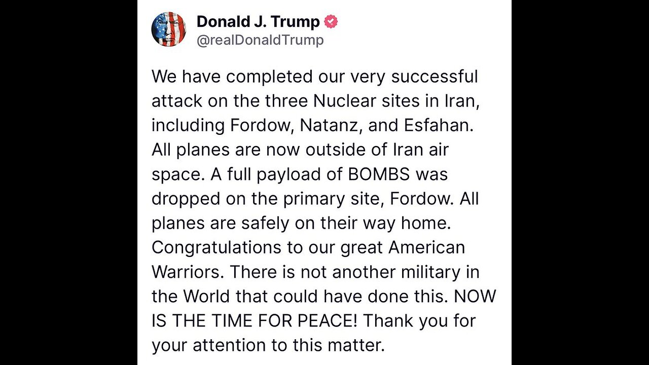 US Joins Operations Against Irans Nuclear Program