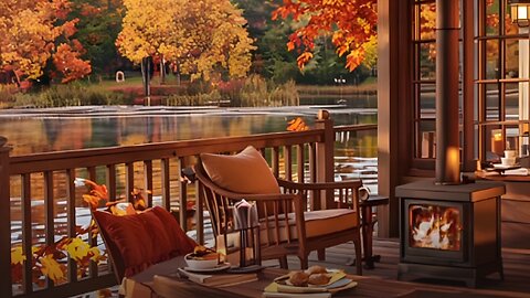 Autumn Smooth Jazz 🍂 Background Music for Relaxing Evenings by the Lake