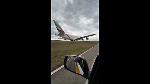 Emirates airline run way ready for flight