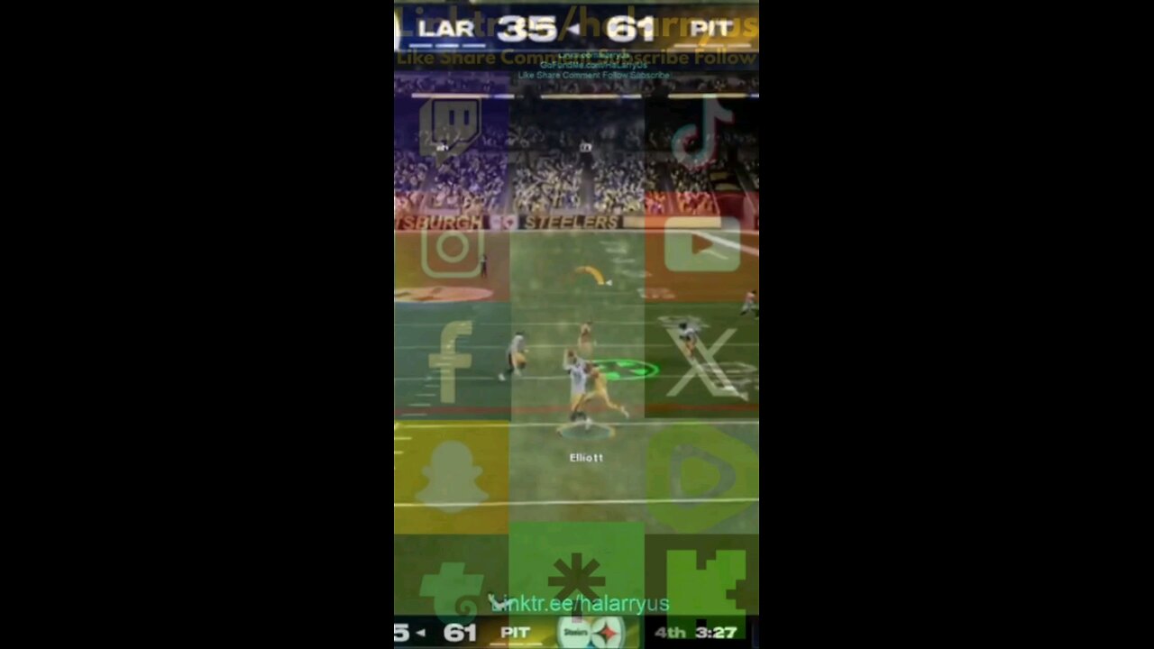 Pick Score PIT 67 vs LAR 35 #userlurk #AllMadden #Madden25 #NFLmadden #madden