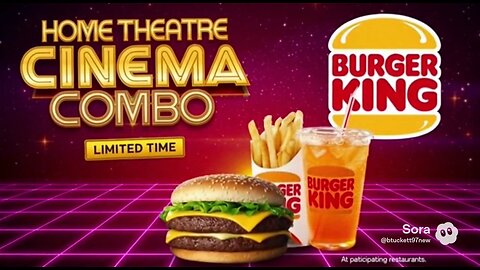 Burger King Home Theater Cinema Combo [SORA]