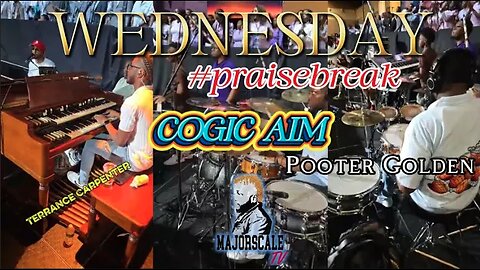 Wednesday morning PRAISE BREAK!!! Pooter Golden 🥁 #COGIC #AIM #PHX #MusicAndYouth