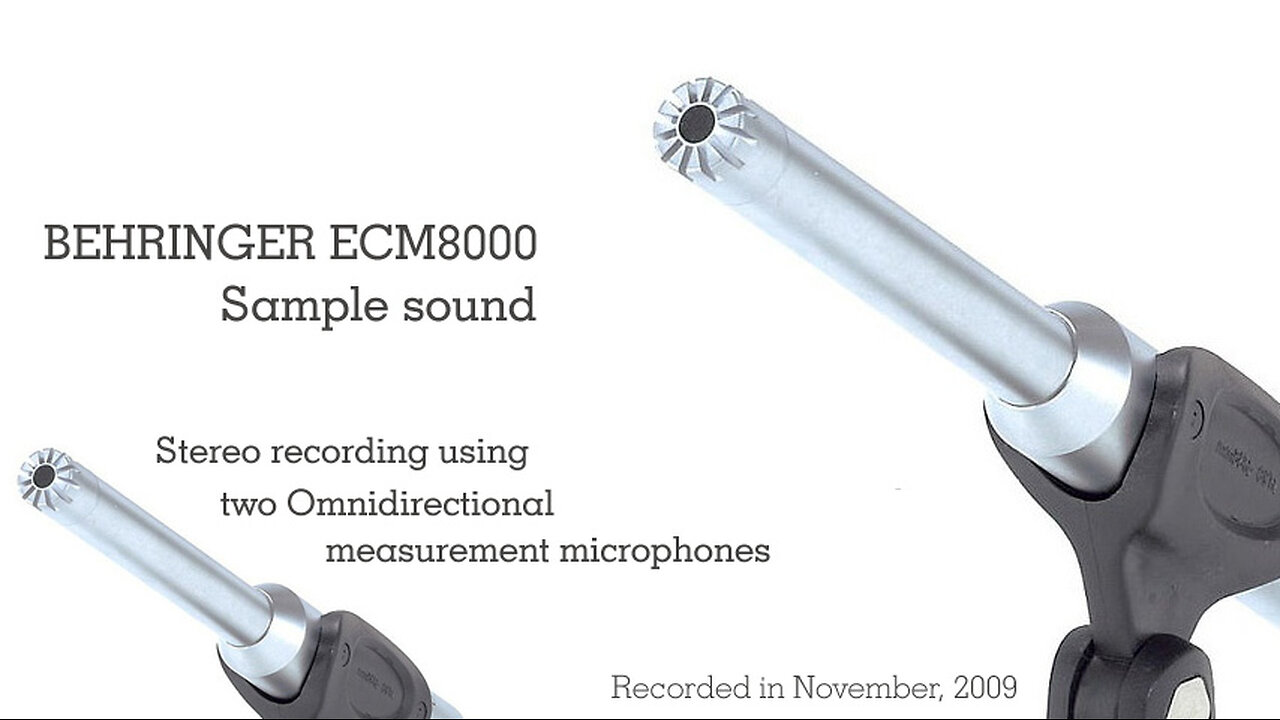 BEHRINGER ECM8000 Sample sound