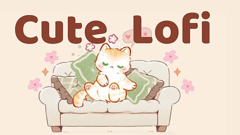 Cute Lofi Kitty 💖1 Hour Cafe Song 🥞 Stream cafe 🍓cute & relaxing music 🍪 Make Your Day Better