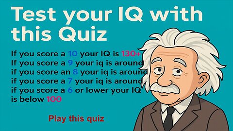 Nobody scores above 6 in this IQ test