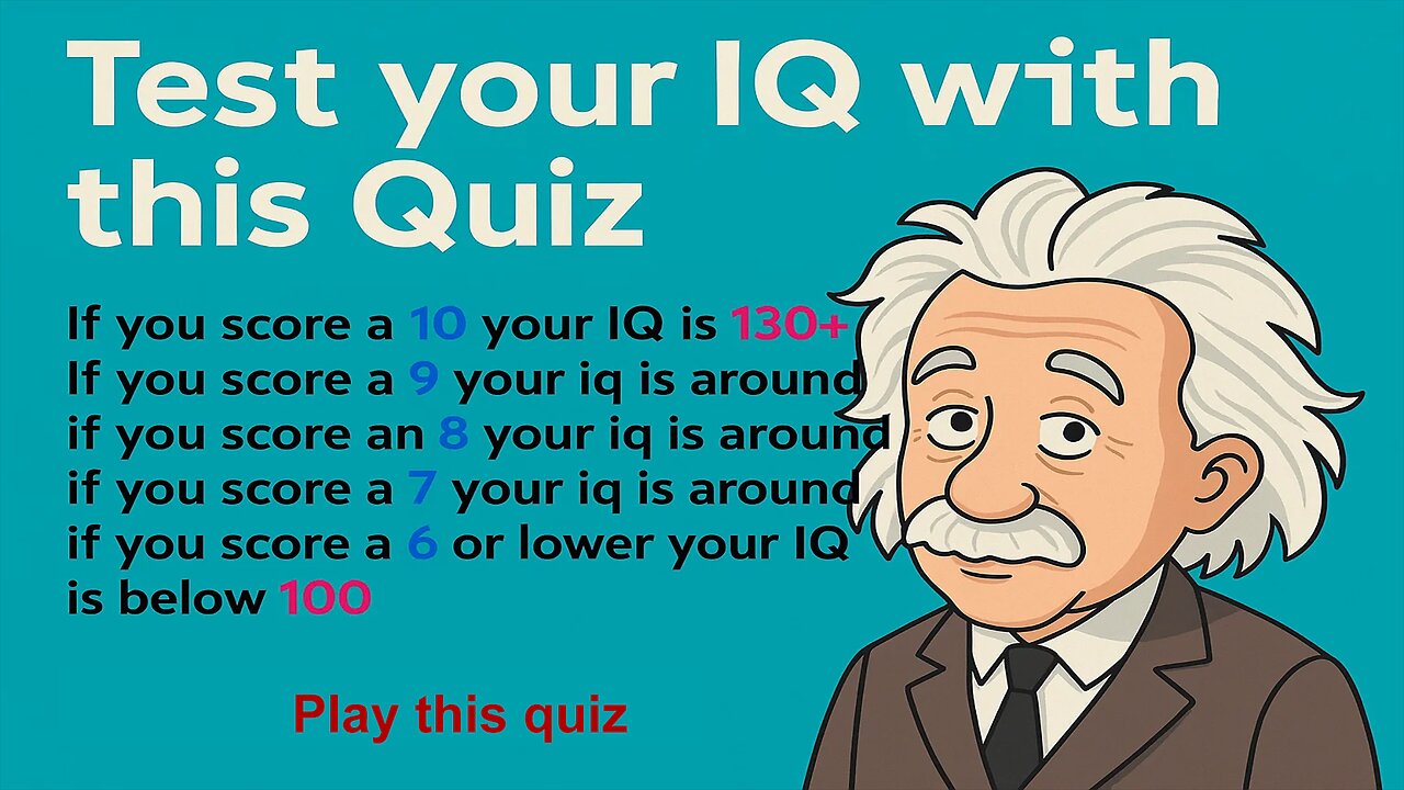 Nobody scores above 6 in this IQ test