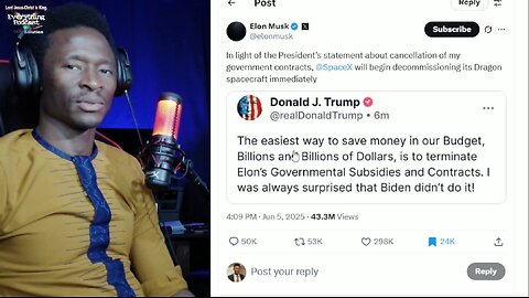 Everything Podcast Ep 33 | Gen1:10-31God saw that it was very good | President Trump/Elon Musk cash.