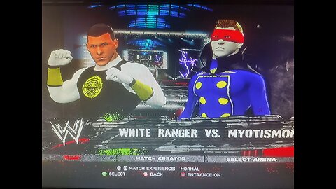 white ranger vs myotismon singles match (LWW rumble house show match #1)