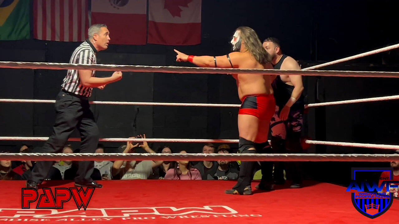 AIWF World TV title match Champion Bloodsaw vs Johnny Medina