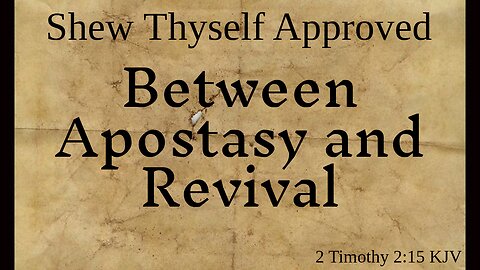 Between Apostasy and Revival