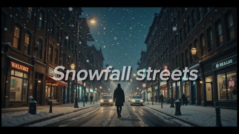 Snowfall streets - Lofi Nights|| Lofi music|| United States