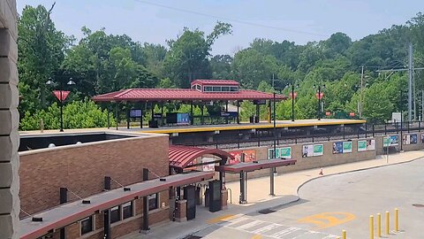 SEPTA's Wawa station along with the new bridge over Baltimore Pike.