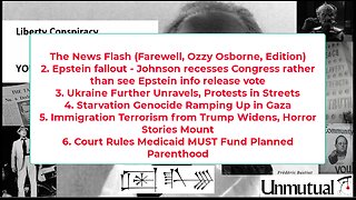 Liberty Conspiracy LIVE 7-22-25 Speaker v Epstein Transparency, Ukraine Unrest, Gaza Horror