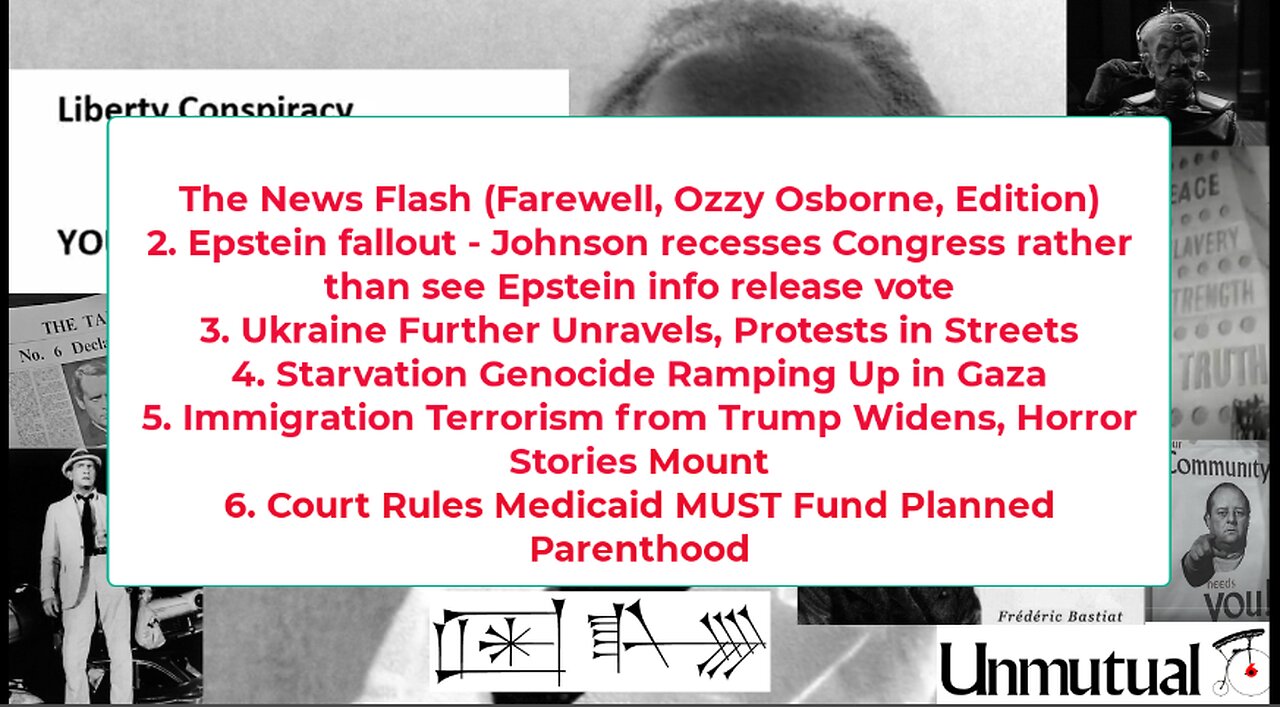 Liberty Conspiracy LIVE 7-22-25 Speaker v Epstein Transparency, Ukraine Unrest, Gaza Horror