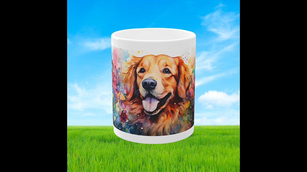 Mug, dogs mugs design with C shaped handle, personalized function, durable, coffee dog mug