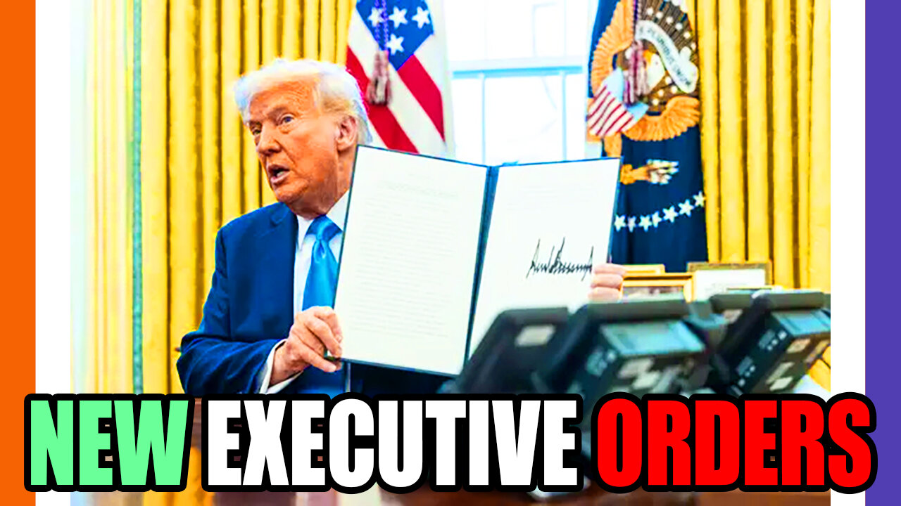 🔴LIVE: Trump Signs NEW Executive Orders 🟠⚪🟣