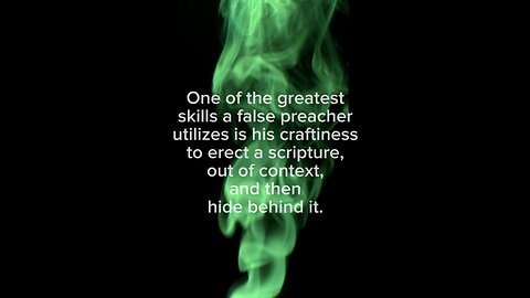 A False Preacher