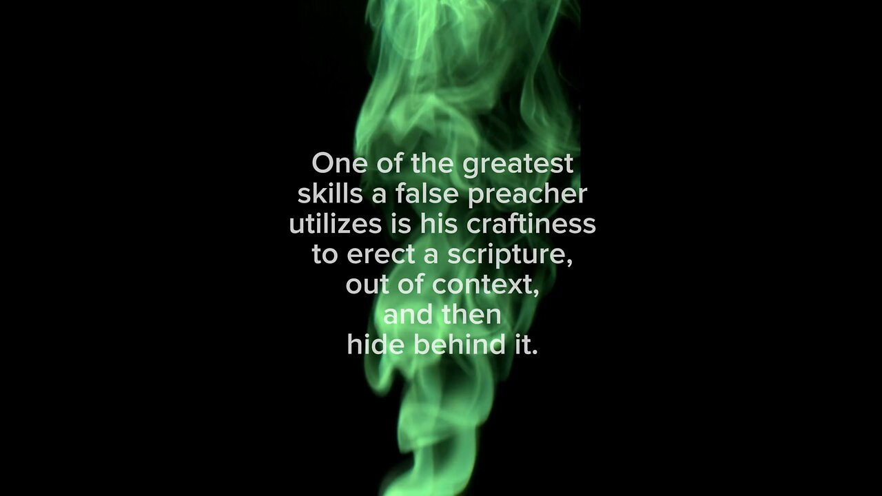 A False Preacher