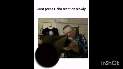 Just press Haha reaction slowly