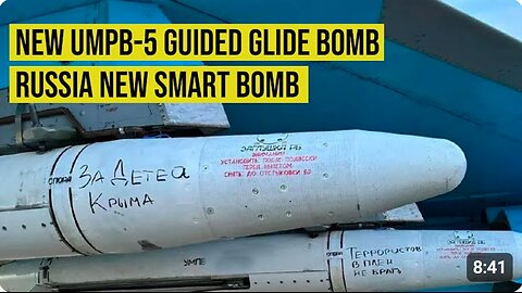 News! Russia deploys a new, advanced UMPB-5 guided glide bomb in the Ukraine war
