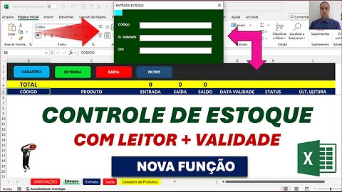 Controle de Validade de Produtos no Excel | Planilha Pronta de Estoque