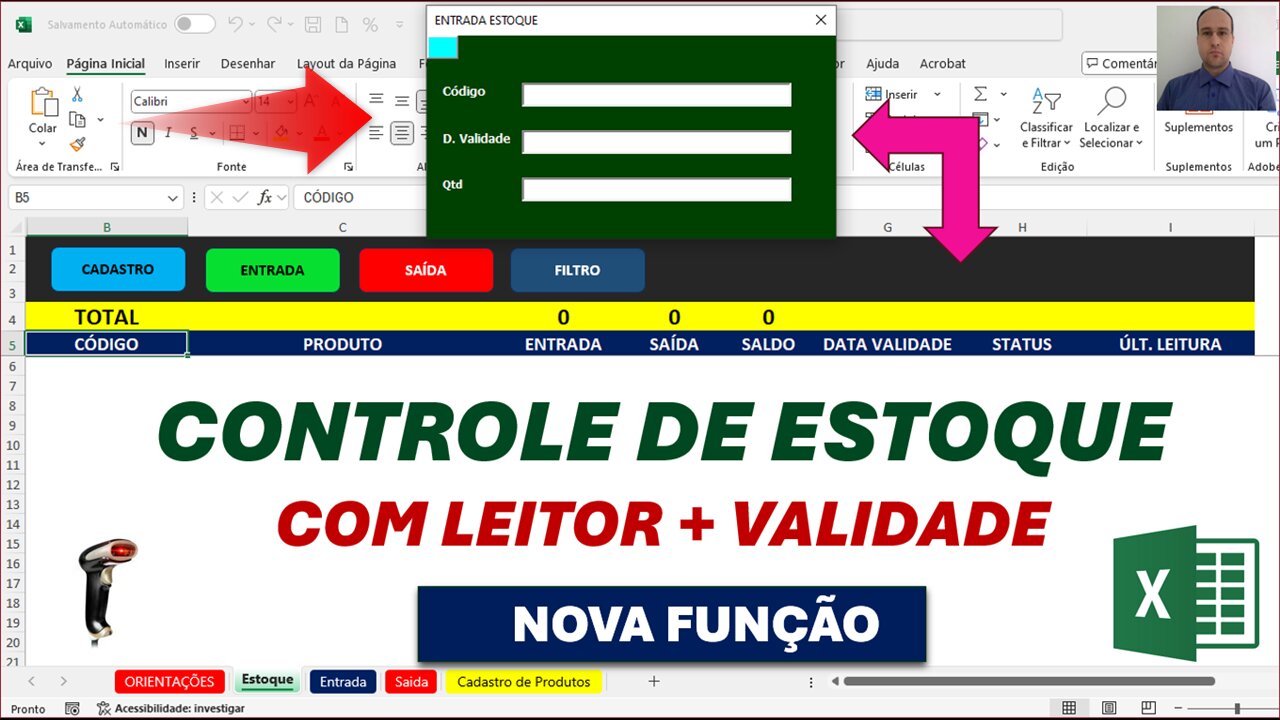 Controle de Validade de Produtos no Excel | Planilha Pronta de Estoque