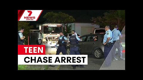 Teen arrested after police chase in Sydney's west 7NEWS