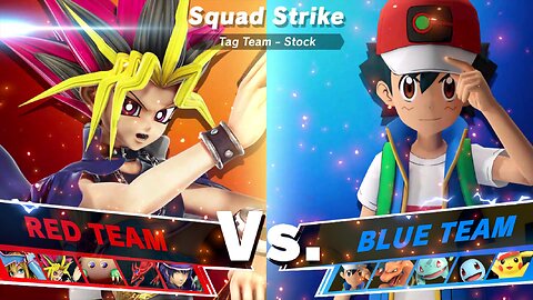 Team Yugi Muto vs Team Ash Ketchum SSBU Squad Strike Quickie