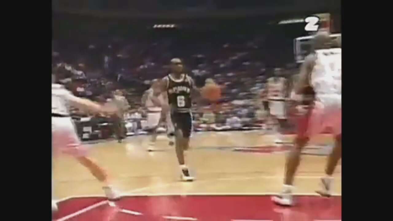 Avery Johnson 15 Points 12 Ast @ Rockets, 1996-97.