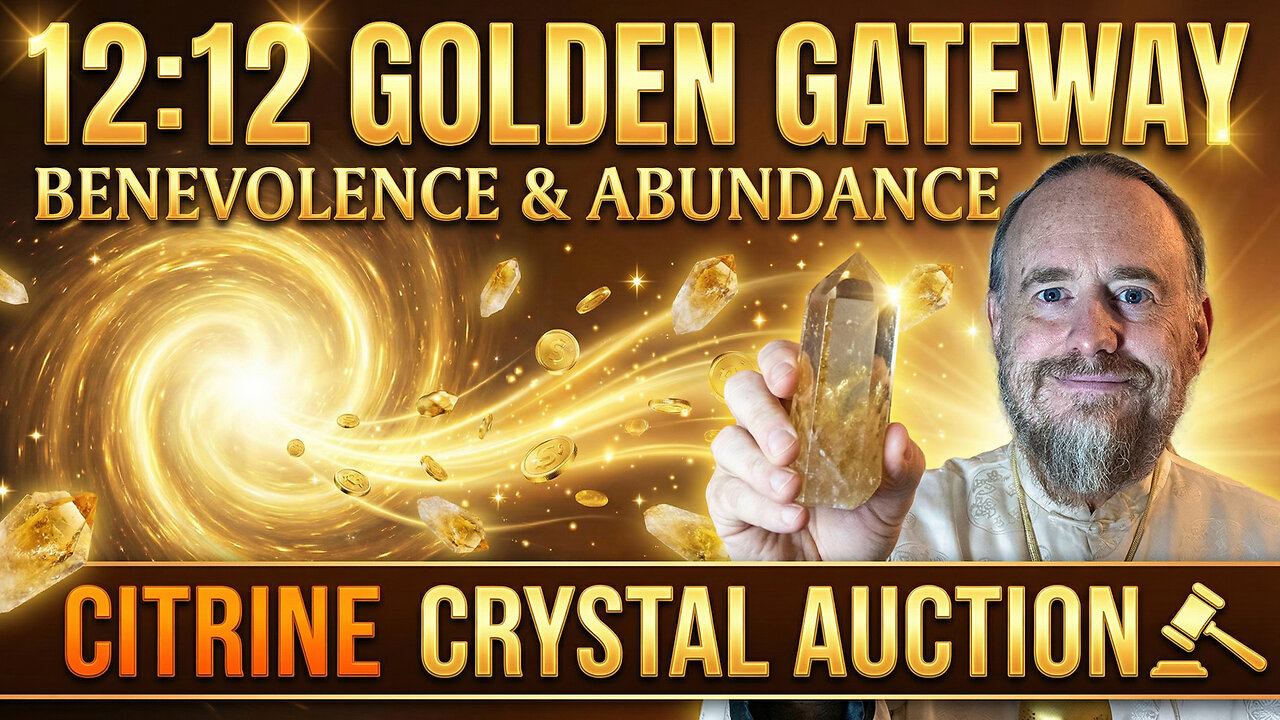 The Floodgates are Open to Benveolence and Abundance 🕉 12:12 Golden Gateway 🕉 Citrine Crystal 🕉