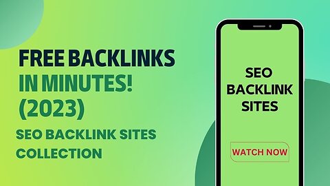 Get Free Backlinks FAST WITHOUT Link Building! 2023 | SEO Backlink sites collection