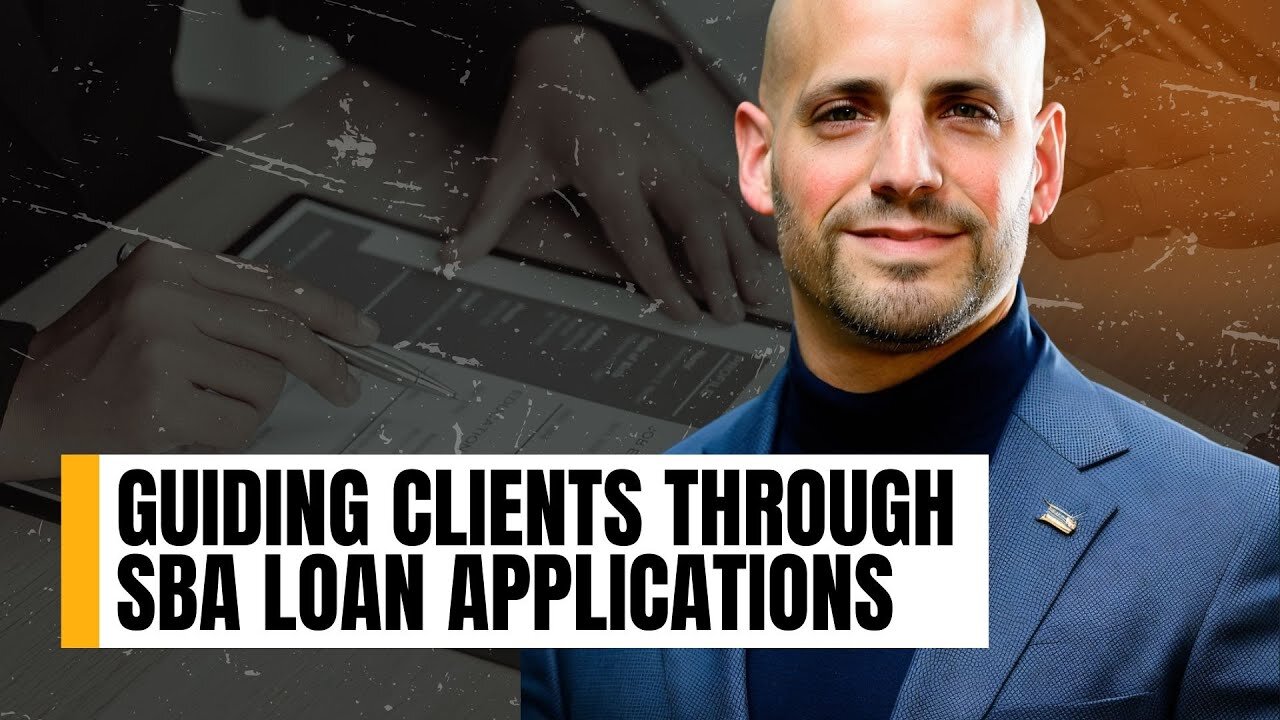 How do you guide clients through the SBA loan application process?