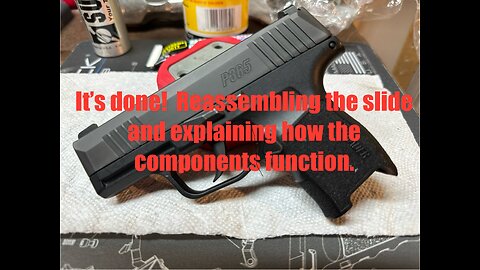 Sig Sauer P365 - reassembly walk thru of the slide & how it works after polishing the internal parts