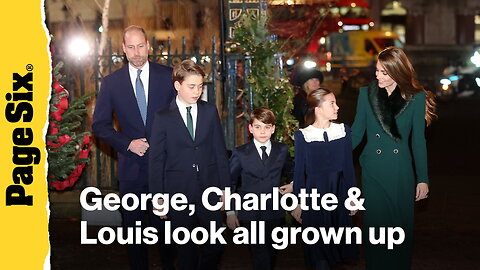 Prince George, Princess Charlotte and Prince Louis look all grown up at Christmas carol service