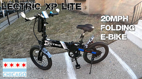 LECTRIC XP LITE FOLDING EBIKE RIDE ALONG : 20 MINUTE CRUISE AT 20MPH IN CHICAGO ON A COOL BREEZY DAY